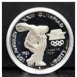 1983 LA Olympaid silver proof coin