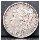 1878 Morgan silver dollar