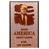 8oz copper MAGA Trump bar