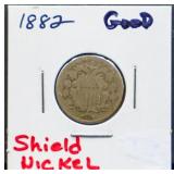 1882 shield nickel