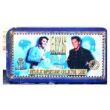 Elvis metallic impressions cards in tin, see pics