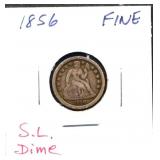 1856 seated liberty dime