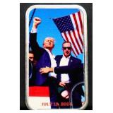 1 troy ounce Trump Assassination silver bar