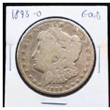 1893O Morgan silver dollar