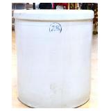 Vintage 25 gallon stone crock