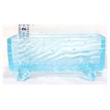 Blue glass table caddy