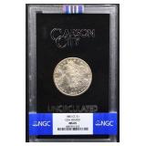 Graded GSA Hoard 1883 Carson City Morgan dollar