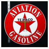 Porcelain Andy Rooney Texaco Gasoline sign