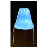 Vintage blue Herman Miller scoop chair