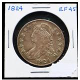 1824 bust half dollar