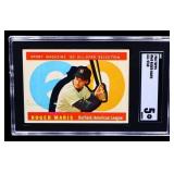 Graded 1960 Topps Roger Maris All Star card