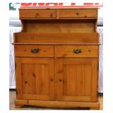 Vintage wood dry sink