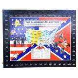 State quarter collection board w/ military design