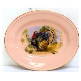 Vintage pink Homer Laughlin turkey platter