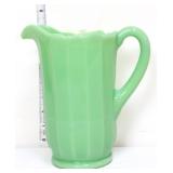 Jadeite panel glass pitcher