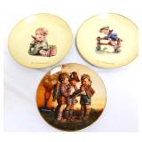 Lot of 3 Hummel collector plates