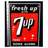 Porcelain Andy Rooney 7Up sign