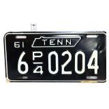 1961 TN license plate