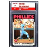 Graded 1986 Mike Schmidt O Pee Chee card