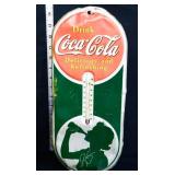 Vintage 6.72x16 Coca Cola silhouette adv therm