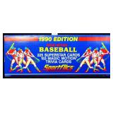 Sportflics 1990 baseball card box w/ contents