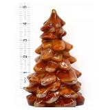 5in brown glass Christmas tree