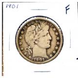 1901 barber half dollar