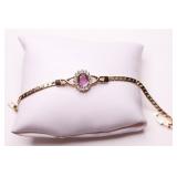 GENUINE AMETHYST DINNER BRACELET