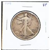 1919 walking liberty half dollar