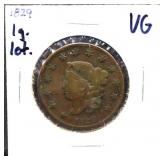 1829 large date large cent