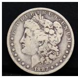 1882O Morgan silver dollar