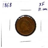 1868 Indian head penny