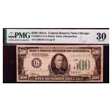 Graded 30 1934A Chicago Reserve $500 note