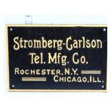 Cast iron Stromberg Carlson plaque