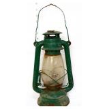 Vintage green lantern w/ clear globe