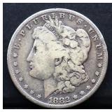 1882 Morgan silver dollar