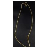 Gold tone necklace chain