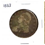 1833 bust half dollar