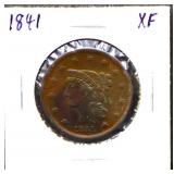 1841 large cent