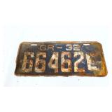 1932 Georgia license plate