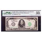 Graded 55 1934A Boston Reserve $1000 note