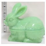 Jadeite bunny candy dish