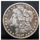 1887O Morgan silver dollar