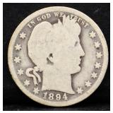 1894O barber quarter