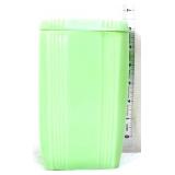 Jadeite 6in tall square canister