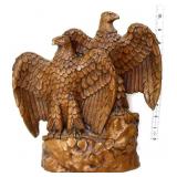 Dewitt Double Eagle cast bronze statue