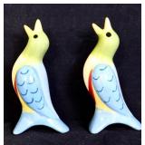 Lot of 2 Pfaltzgraff blue/green pie birds, see pic