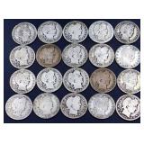 Lot of 20 barber quarters