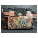 The Best Luggage Floral Embroidered Duffel