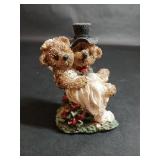 Ceramic Weeding Bear Figurine